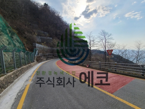 수해복구공사 미끄럼방지포장  전면포장...